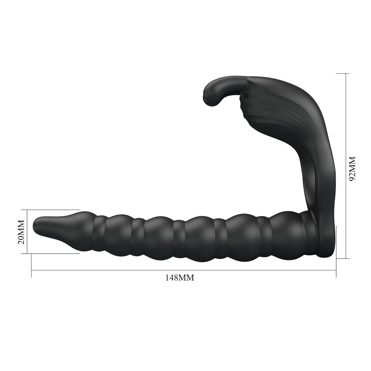 Anillo Vibrador Doble Penetración con Estimulación de Clítoris - Imagen 3