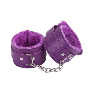 Set de Esposas Color Morado con Peluche Suave